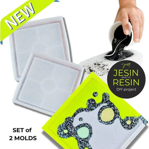 Colorberry molde de silicona para posavasos cuadrado 2ud. COLORBERRY CENTROARTESANO