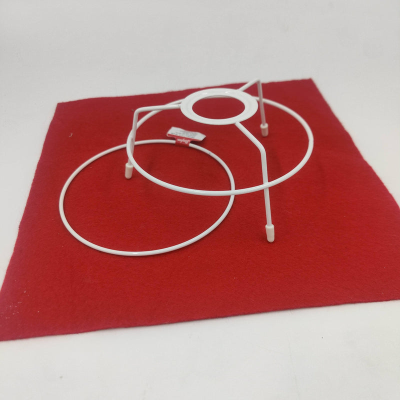 Dannells Kit de pie de lampara aro con patas de 15cm + aro superior de 15cm metálicos DANNELLS CENTROARTESANO