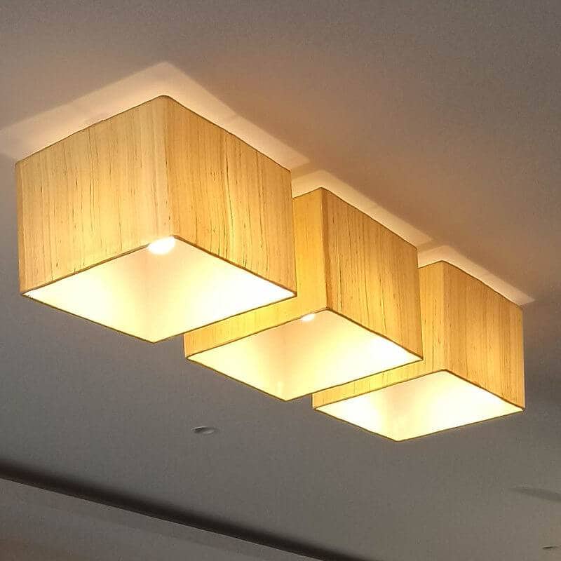 Kit de dos anillos cuadrados recta metálicos para tambor de lampara de 40cm DANNELLS CENTROARTESANO