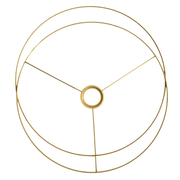 Kit de dos anillos metálicos dorados para tambor de lampara de 40cm de diametro DANNELLS CENTROARTESANO