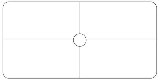 Kit de dos anillos rectangulares redondeados metalicos para tambor de lampara de 20cm x 40cm DANNELLS CENTROARTESANO