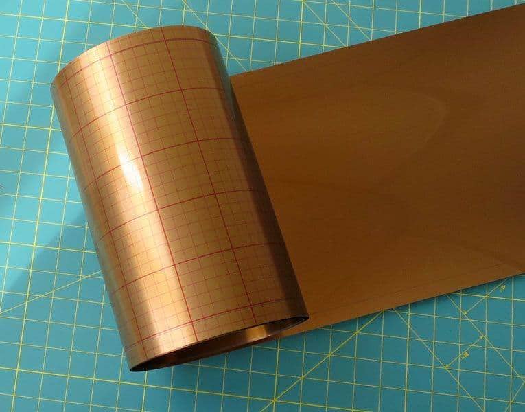 Plástico adhesivo para Pantalla de lámpara cobre jaspeado 120cm (se vende por centímetros lineal) minimo 25cm DANNELLS CENTROARTESANO