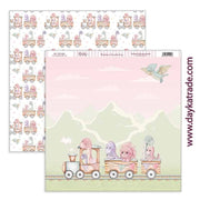 Dayka bloc Scrap scp-1050 26 papeles 20x20 Bebe 2024 "Puro amor" rosa DAYKA CENTROARTESANO
