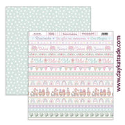 Dayka bloc Scrap scp-1050 26 papeles 20x20 Bebe 2024 "Puro amor" rosa DAYKA CENTROARTESANO