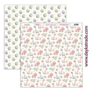 Dayka bloc Scrap scp-1050 26 papeles 20x20 Bebe 2024 "Puro amor" rosa DAYKA CENTROARTESANO