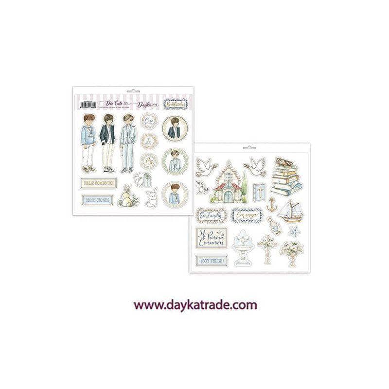 Dayka bloc Scrap scp-3045 14h+33diecuts 30X30 Comunion niño 2023 Bendiciones DAYKA CENTROARTESANO
