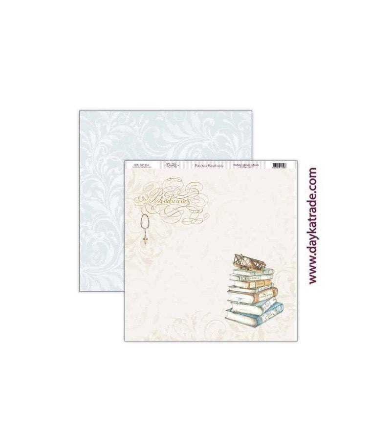 Dayka bloc Scrap scp-3045 14h+33diecuts 30X30 Comunion niño 2023 Bendiciones DAYKA CENTROARTESANO