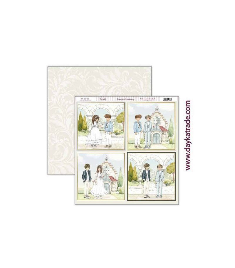 Dayka bloc Scrap scp-3045 14h+33diecuts 30X30 Comunion niño 2023 Bendiciones DAYKA CENTROARTESANO