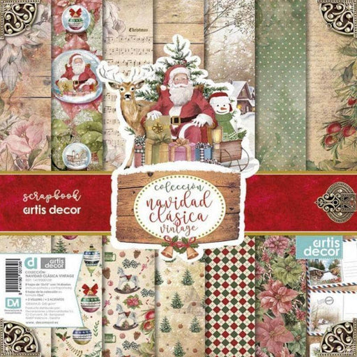 kit de papeles de scrap Navidad DECOMAN CENTROARTESANO