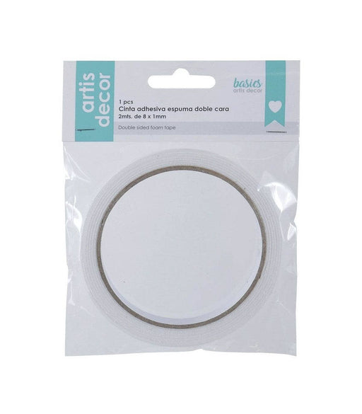 Cinta Almohadillas foam adhesivas doble cara 3D 8mmx1mm 2m. 90311001 DECOMAN Oferta CENTROARTESANO