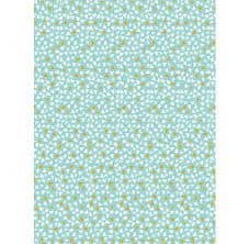 Papel decopatch FDA861 hojas blancas y doradas sobre fondo turquesa DECOPATCH CENTROARTESANO