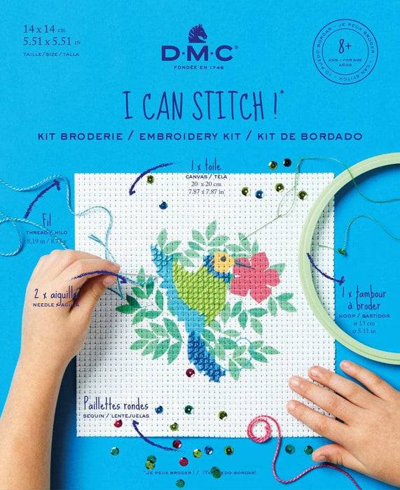 DMC Kit medio punto I can Stitch BK1897 Colibri DMC CENTROARTESANO