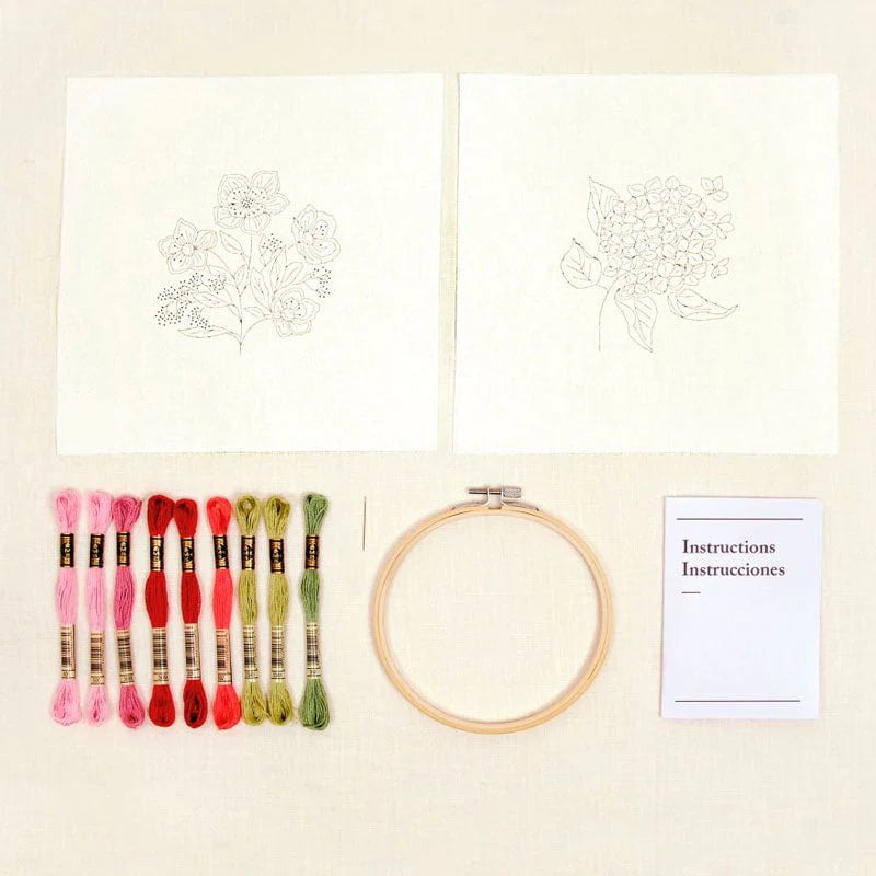 DMC Mindful Making kit duo de bordado TB167 Rosas del amanecer DMC CENTROARTESANO