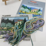 Margot Kit medio punto Paisajes Lavandas DMC CENTROARTESANO