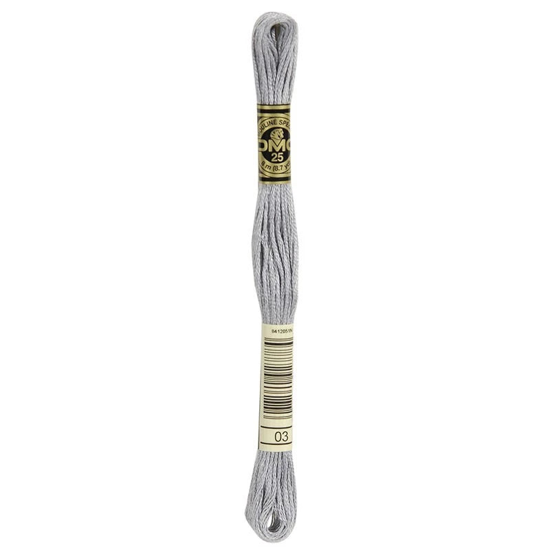 Fil à Broder Spécial DMC Mouliné Tons Blancs à Noirs