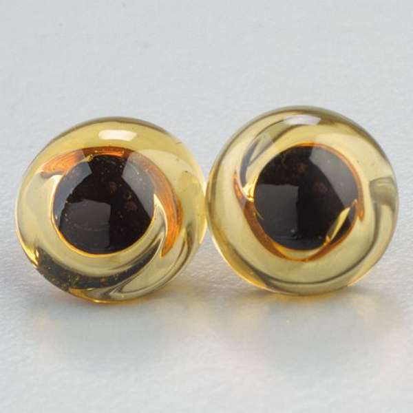 Efco ojos cristal coser amarillos 6mm 2pares EFCO CENTROARTESANO