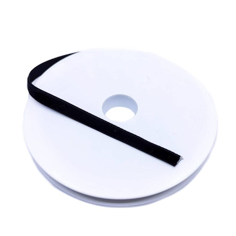 Cinta de terciopelo 009mm x 1m color 233 negro JOSE ROSAS TABERNER CENTROARTESANO