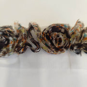 Cinta flor estampada tonos marrones 1m FR382-6 JOSE ROSAS TABERNER CENTROARTESANO