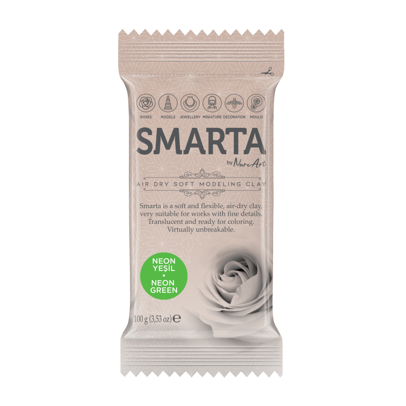 Pasta Modelar Smarta 100gr 30000202 Neon verde MONTEJO CENTROARTESANO