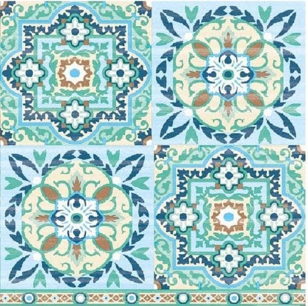 Servilleta decoupage azulejos hidraulicos MONTEJO CENTROARTESANO