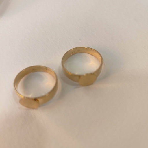 Base anillo disco 8x18 2ud dorado N/A CENTROARTESANO