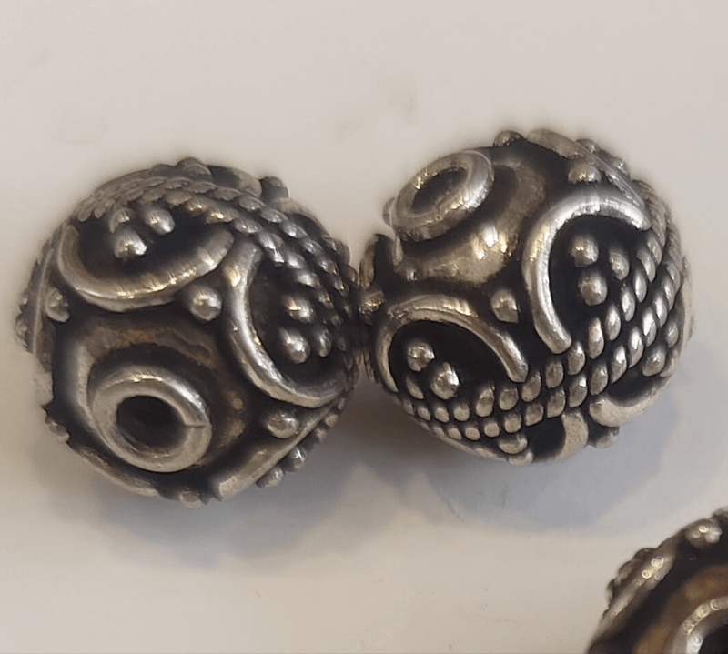 Bola 16mm plata con decoracion N/A CENTROARTESANO