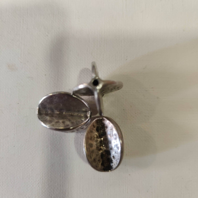 Bola alas oval plata antig. 20x20mm Zamac N/A CENTROARTESANO