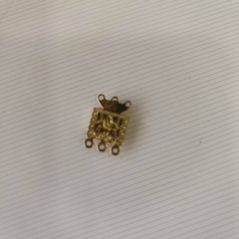 cierre collar cuadrado 15x10mm dorado ud N/A CENTROARTESANO