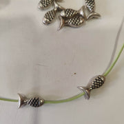 Fornitura  en forma de Pez plata vieja Zamack N/A CENTROARTESANO