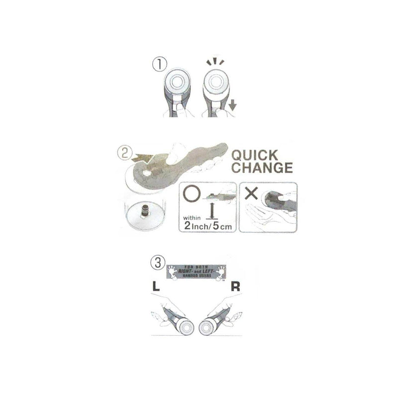 Rotary cutter olfa 45mm Rosa RTY-2C OLFA CENTROARTESANO