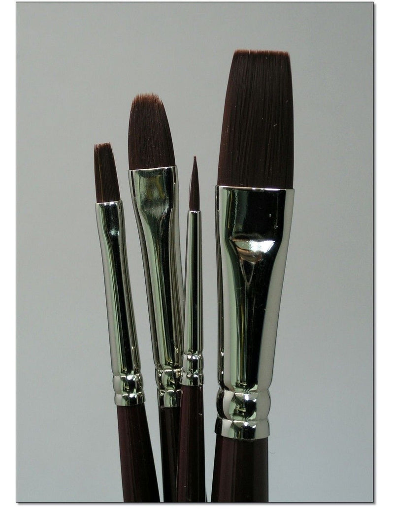 Kit de 4 pinceles para Oleo o Acrilico