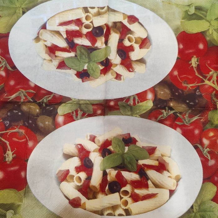 Servilleta decoupage alimentos Pasta con tomate PAP STAR CENTROARTESANO