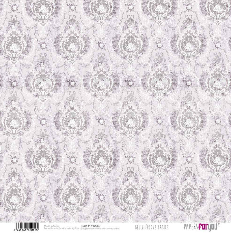 Copia de Papersforyou kit 12 papeles scrap+2 hojas recortables PFY12058 Belle Epoque PAPERS FOR YOU CENTROARTESANO