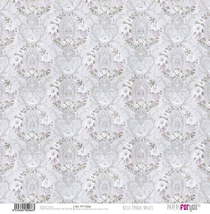 Copia de Papersforyou kit 12 papeles scrap+2 hojas recortables PFY12058 Belle Epoque PAPERS FOR YOU CENTROARTESANO