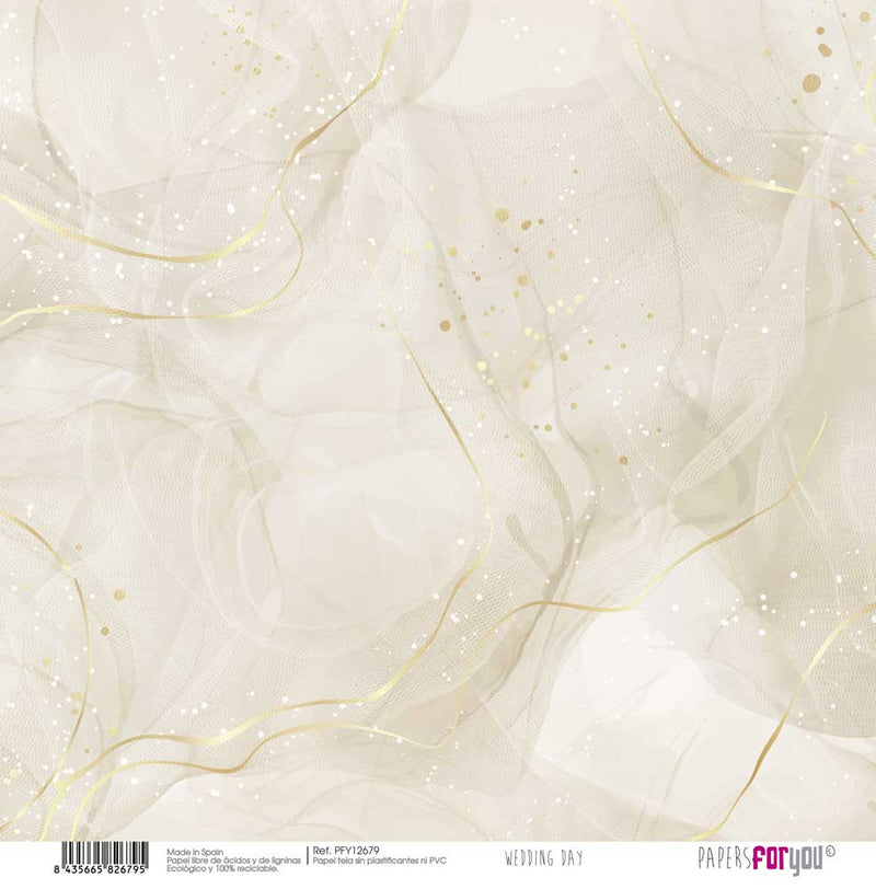 Kit papel entelado Papers For You, 8 unidades Wedding day collection pfy12675 PAPERS FOR YOU CENTROARTESANO