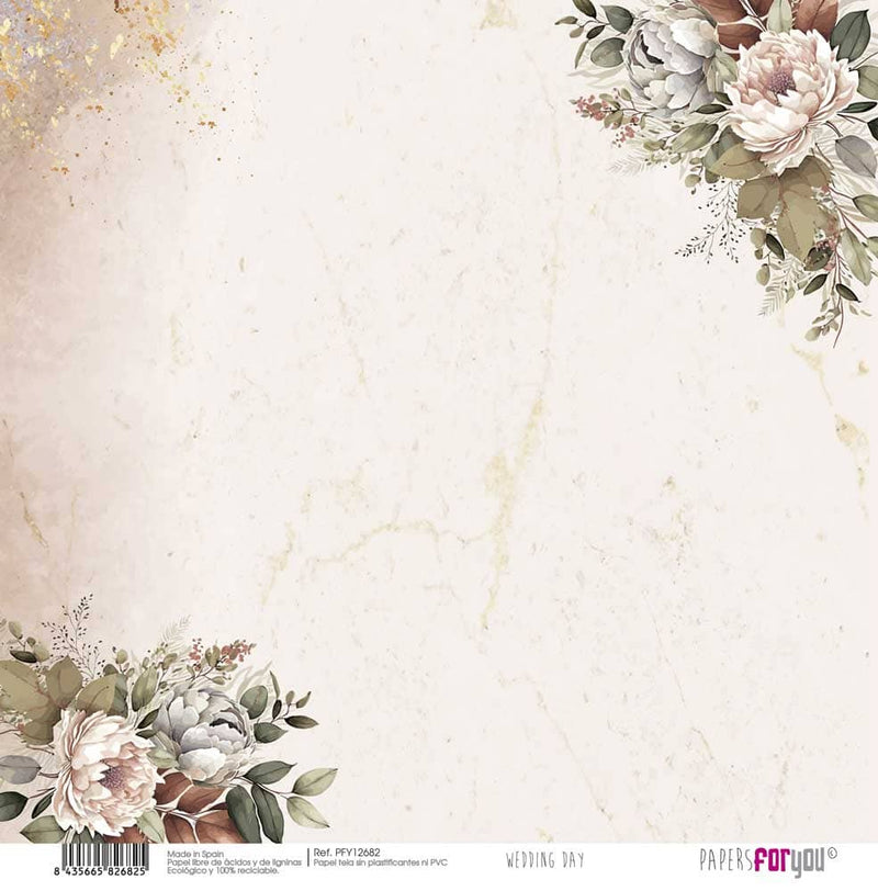 Kit papel entelado Papers For You, 8 unidades Wedding day collection pfy12675 PAPERS FOR YOU CENTROARTESANO