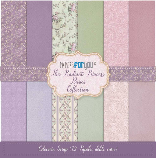 Kit papel Scrap Papers For You, 12 unidades THe radiant Princess pfy13302 PAPERS FOR YOU CENTROARTESANO