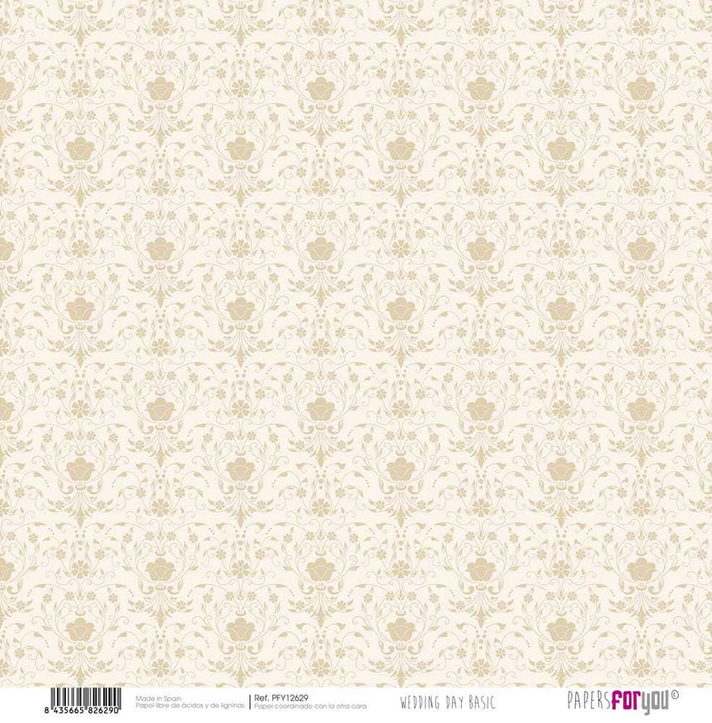 Kit papel Scrap Papers For You, 12 unidades Wedding day collection pfy12617 PAPERS FOR YOU CENTROARTESANO