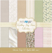 Kit papel Scrap Papers For You, 12 unidades Wedding day collection pfy12617 PAPERS FOR YOU CENTROARTESANO