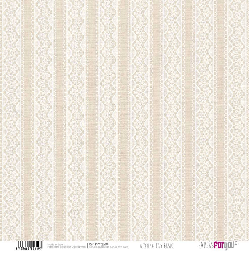 Kit papel Scrap Papers For You, 24 unidades Wedding day collection pfy12632 PAPERS FOR YOU CENTROARTESANO