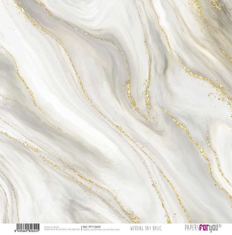 Kit papel Scrap Papers For You, 24 unidades Wedding day collection pfy12632 PAPERS FOR YOU CENTROARTESANO