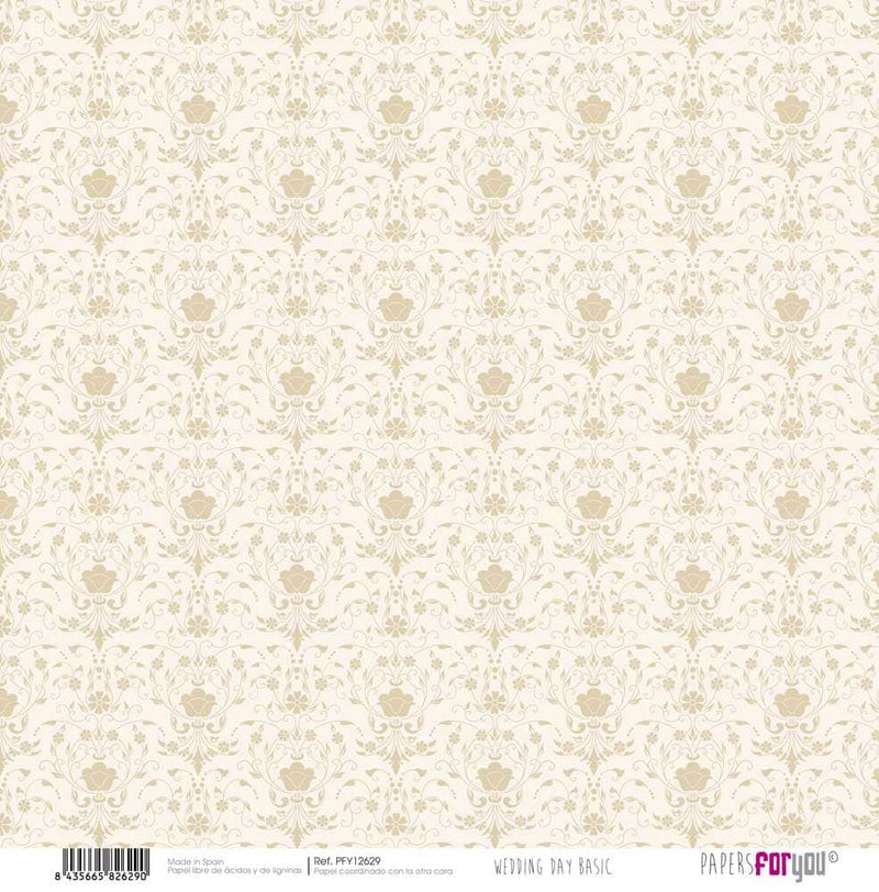 Kit papel Scrap Papers For You, 24 unidades Wedding day collection pfy12632 PAPERS FOR YOU CENTROARTESANO