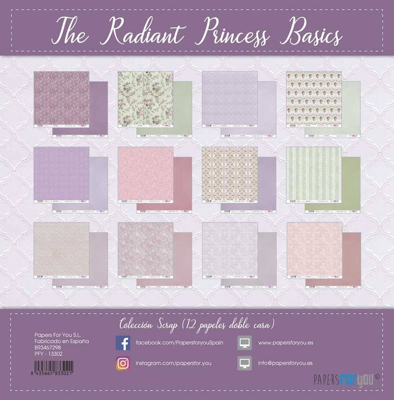 Kit papel Scrap Papers For You, 24 unidades Wedding day collection pfy12632 PAPERS FOR YOU CENTROARTESANO