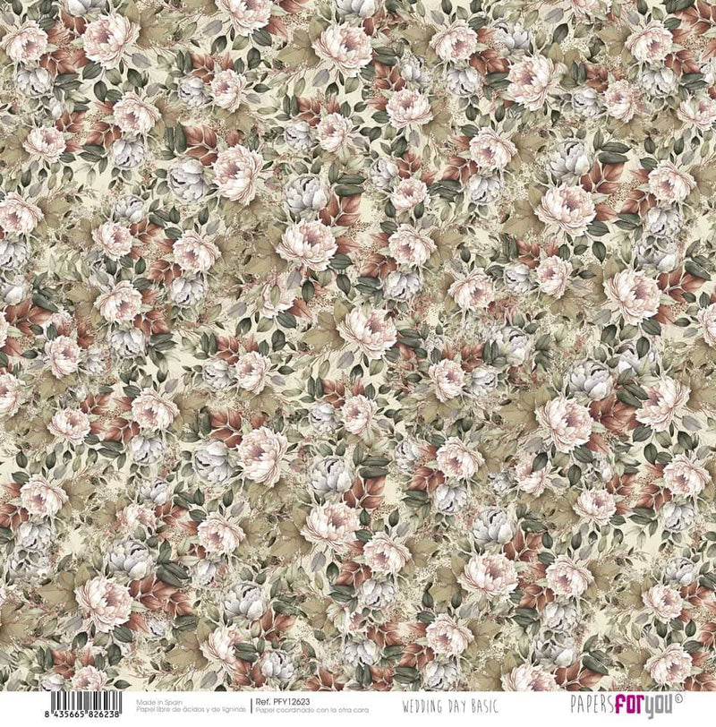Kit papel Scrap Papers For You, 24 unidades Wedding day collection pfy12632 PAPERS FOR YOU CENTROARTESANO