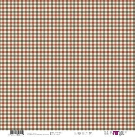 Kit Papersforyou papel scrap Vellum 6ud 125gr 12x12" Father Christmas pfy12359 PAPERS FOR YOU CENTROARTESANO