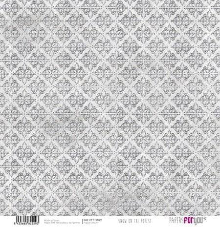 Kit Papersforyou papel scrap Vellum 6ud 125gr 12x12" Snow on the Forest pfy12526 PAPERS FOR YOU CENTROARTESANO