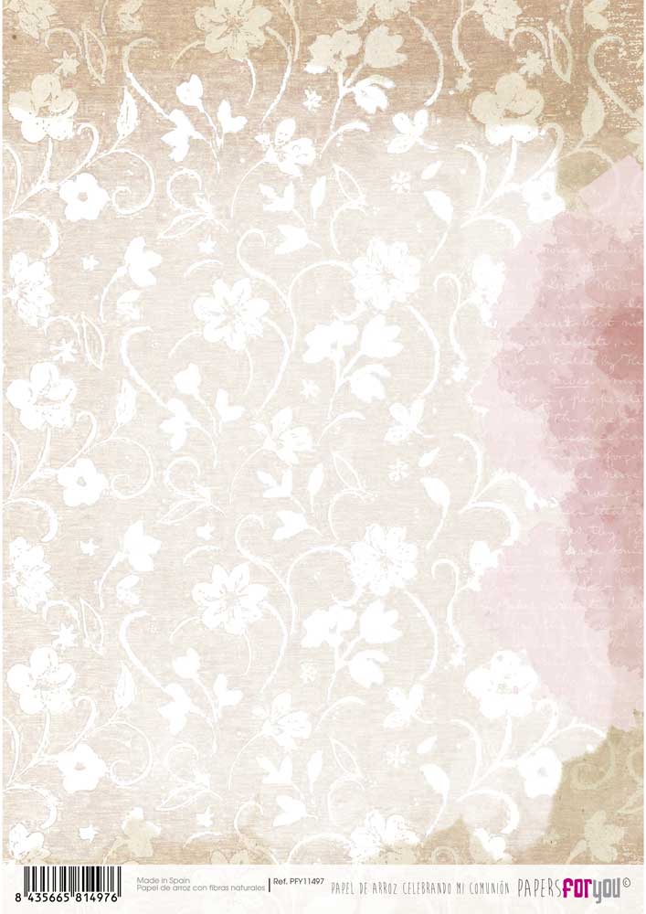Papel arroz Papers for you 30x21cm PFY11497 Celebrando mi comunion PAPERS FOR YOU CENTROARTESANO