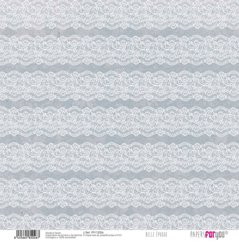 Papersforyou kit de papel entelado scrap 30x30 PFY-pfy12021 Belle Epoque PAPERS FOR YOU CENTROARTESANO