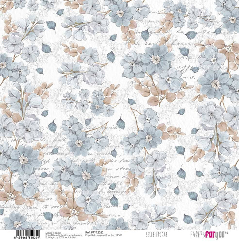 Papersforyou kit de papel entelado scrap 30x30 PFY-pfy12021 Belle Epoque PAPERS FOR YOU CENTROARTESANO