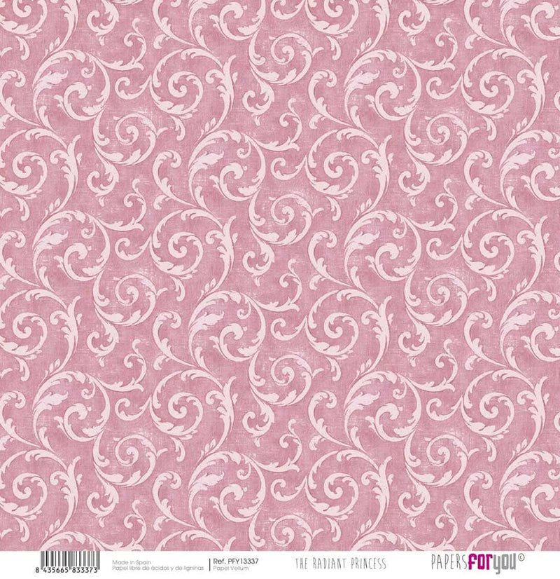Papersforyou papel scrap vellum 125gr 12x12" the Radiant Princess PAPERS FOR YOU CENTROARTESANO